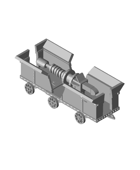 Mining Gear Laser Car 3d model