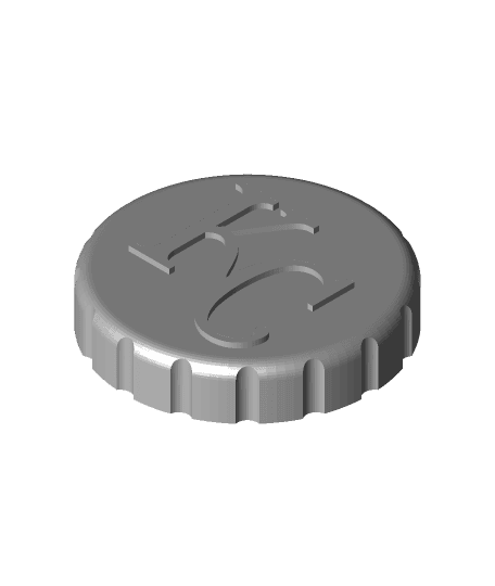 KC Stash Jar Lid 3d model