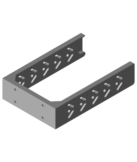 Filament spool holder (2 models) - remixed - no supports needed 3d model