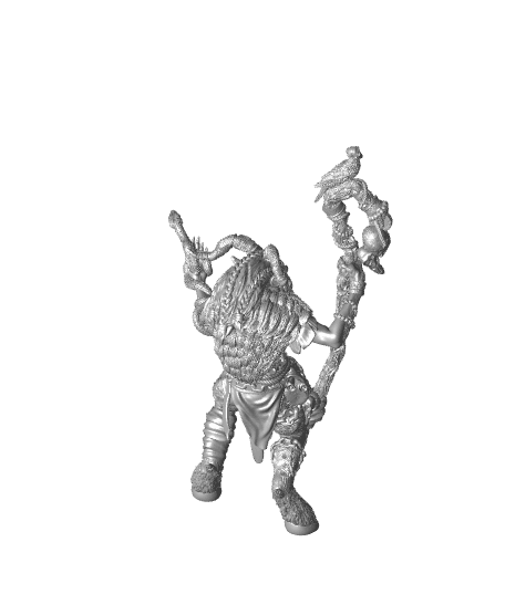 Satyr Druid - Lelden Saltius - D&D Mini 3d model