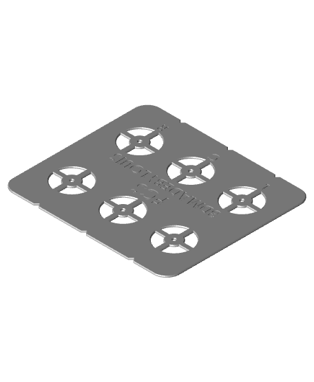 Marking template FCS X2 plugs 3d model