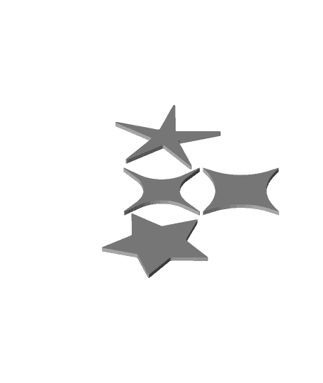 Glow-in-Dark wall / ceiling stars 3d model