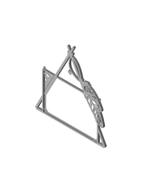 Cadre photo personnalisable Tipi 3d model