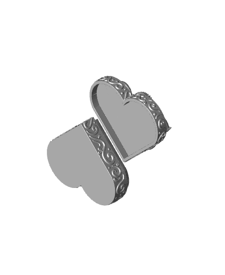 Dragon Love Heart Box 3d model