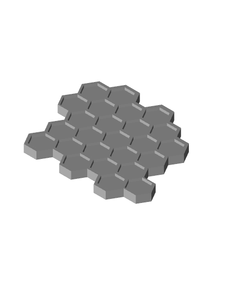 Honeycomb coaster 3d model