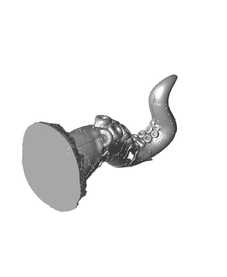 The Iron Tentacle - Headphones Holder 3d model