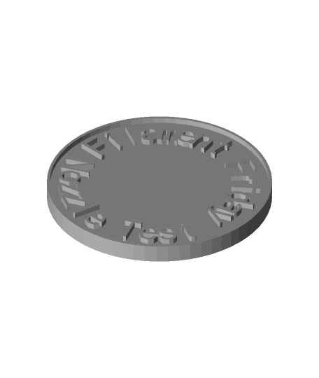 NozzleTestCoin 3d model