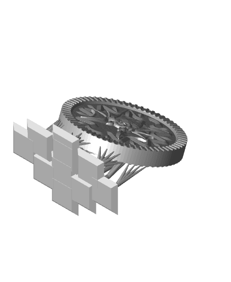 Coin of Bat Swarm 3d model