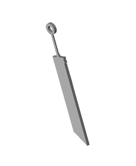 FF sword keychain 3d model