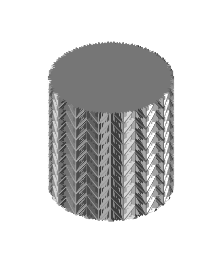 Chevron Ripple Vase 3d model