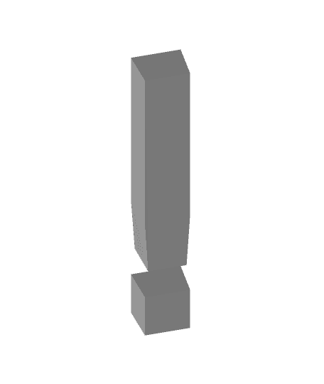 exclamation.stl 3d model