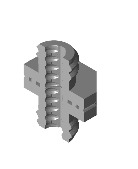 10 mm Mid Thread, Flat Head, Small Thread Hole, Shank Folded-Bolt 3d model