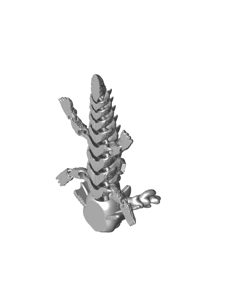 ARTICULATED UNDERWATER CORAL DRAGON  3d model