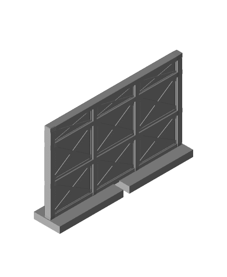 FHW: Mod Sec Industrial wall 3d model