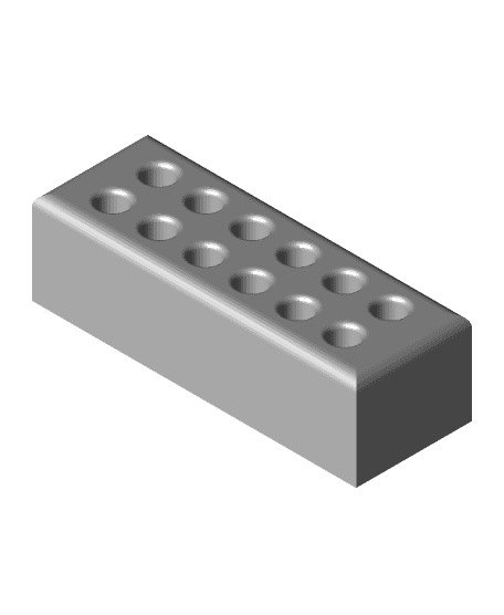 pen holder block 11mm 3d model