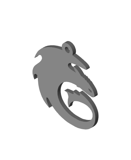 Toothless Dragon Keychain 3d model