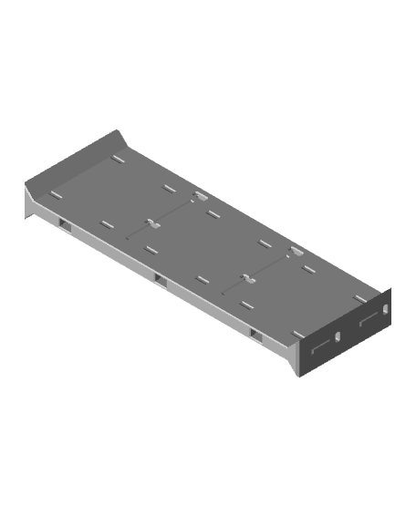 3x1H - Bottom Multibin Divider 3d model