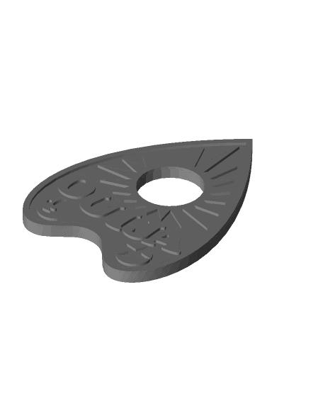 Hextraction Spooky Tile - Token & Trademark genericization edition 3d model