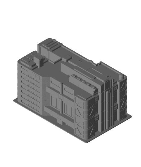 Industrial 4 High - Industrial Set 3d model