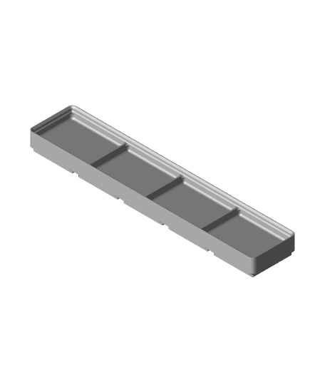 Divider Box 5x1x2 4-Compartment.stl 3d model