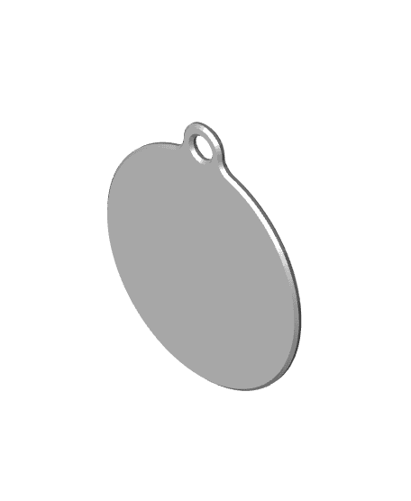 Tesla Keychain Circle Shape 3d model