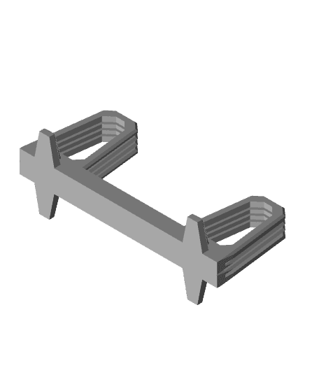 Simple Build Plate Holder for Bambu A1 Mini (Holds 3 Plates) 3d model