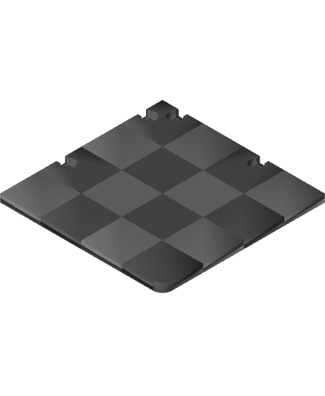 minimalistic chess board 3d model