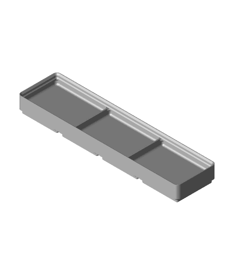 Divider Box 4x1x2 3-Compartment.stl 3d model