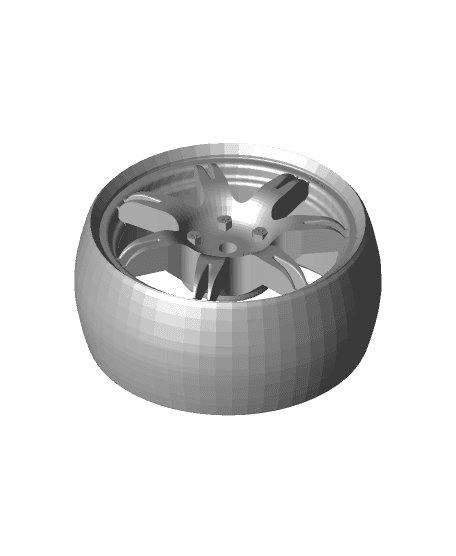 rc 7-14 spoke drift wheel 1/10 3d model