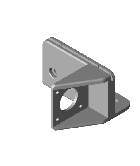 Hypercube Evo Side Mounted Extruder Bracket 3d model