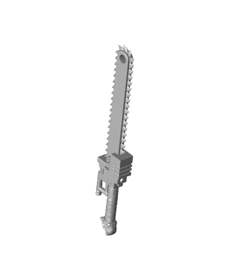 Chainsword 3D Model - Warhammer 40K Cosplay Weapon 3d model