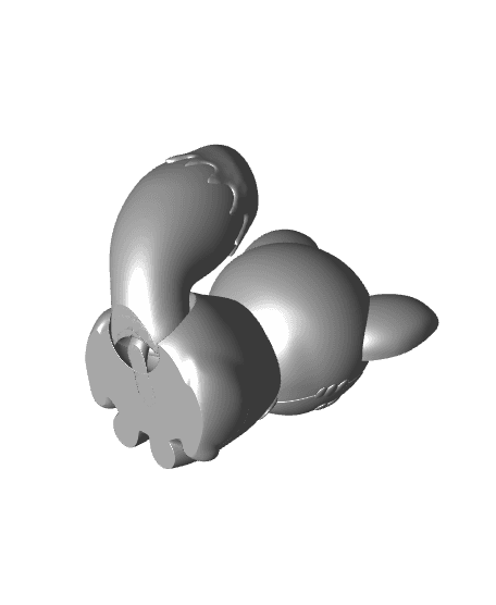 Articulated Kawaii Foxie 3d model