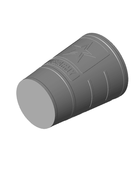 US Army Pint Glass Holder / Koozie 3d model