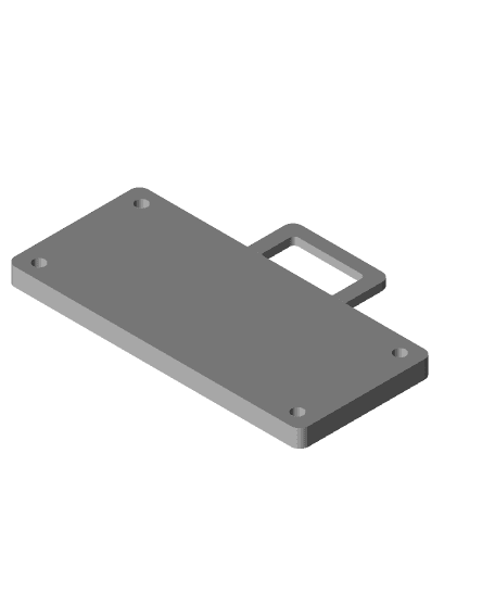 Lazy man's pi zero mount 3d model