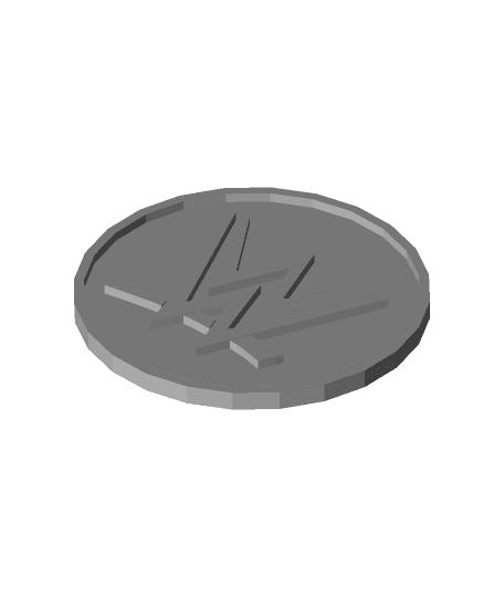 WWE Logo Coaster 3d model