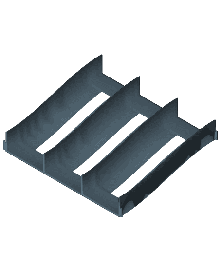 300mm Long Three Lane Ramp Set 3d model