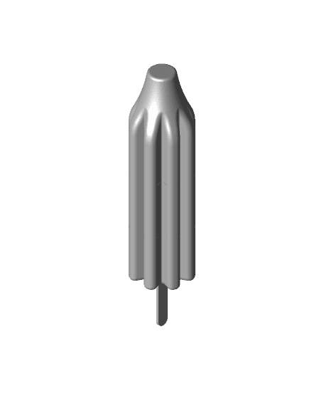 Bomb Popsicle or Rocket Popsicle Stash Container - With Melty Condition 3d model