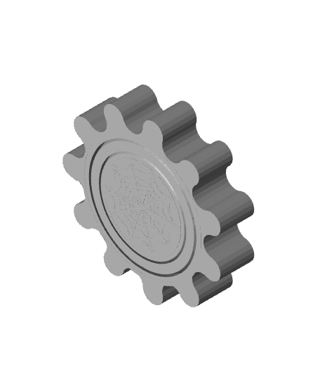 Gyroscope Gear Fidget - Halloween Spider 3d model