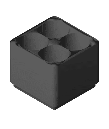 Gridfinity 1x1 18650 holder 3d model