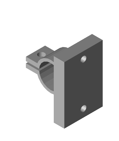 1" rod curtain hanger 3d model