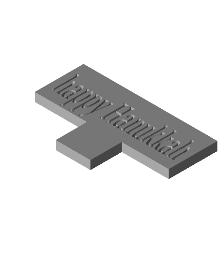 Happy Hanukkah 3d model