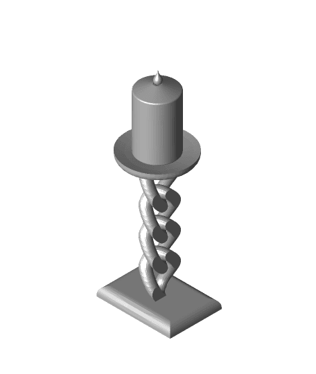 Matal Art Candle Holder 08.stl 3d model