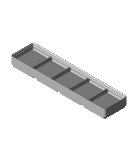 Divider Box 4x1x2 5-Compartment.stl 3d model