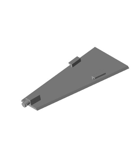 LED STAFF - Main Electronics Enclosure Door 3d model