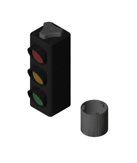 Mechanical Traffic Light 3d model