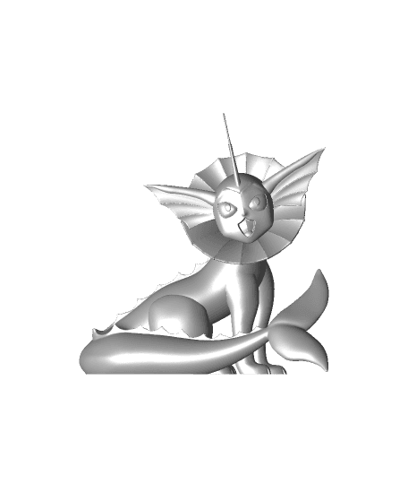 Vaporeon Pokemon Eevee Evolution 3d model