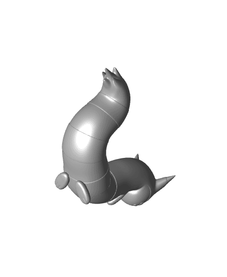 Pokemon Furret #162 - Optimized for 3D Printing 3d model