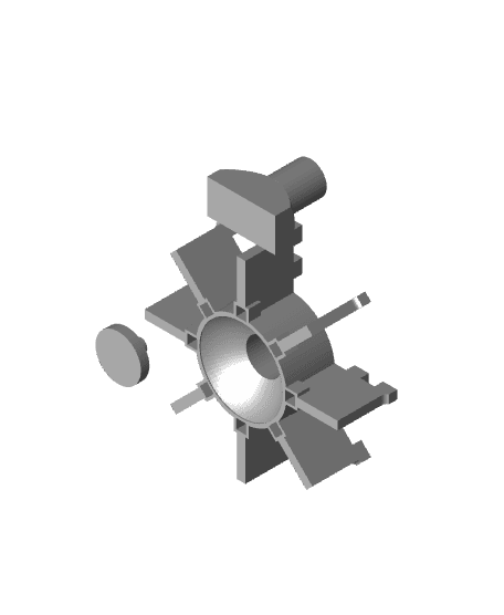  Infinity Trax | The Wheel  | Modular Magnetic Marble Run 3d model