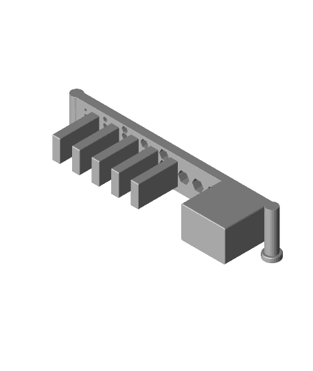 Tool Rack For 3D Printer 3d model