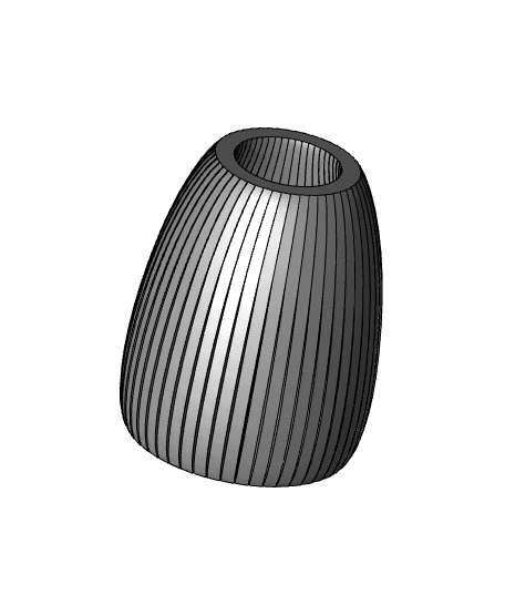 Split Curve Vase 3d model